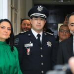 El Equipo del alcalde de Metepec Fernando Flores; entre ellos, la Presidenta del DIF y el Director de Seguridad Pública, Alberto Ramírez Manzur.