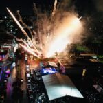 No podían Faltar los fuegos artificiales en la celebración de la Independencia en Metepec.