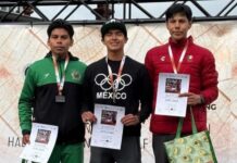 🟡🟢 Atletas UAEMéx conquistan el podio en Alemania: hacen el 2-3 en el Grand Prix Lusatian Race Walking-Silver