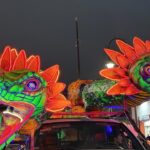 Metepec, México. Dragones chionos en las festividades de Muertos en el Pueblo Mágico.