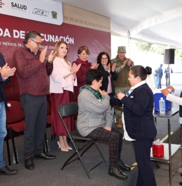 Delfina Gómez y Paty Zarza encabezaron arranque de Megajornada de Vacunación