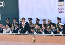 Acompaña Gobernadora Delfina Gómez a la Presidenta Claudia Sheinbaum al 111 Aniversario de la Fuerza Aérea Mexicana, esperanza y orgullo nacional