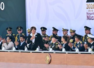 Acompaña Gobernadora Delfina Gómez a la Presidenta Claudia Sheinbaum al 111 Aniversario de la Fuerza Aérea Mexicana, esperanza y orgullo nacional