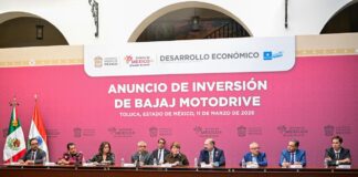 Anuncia Gobernadora Delfina Gómez inversión histórica de Bajaj en EdoMéx; 145 mdd con producción de hasta 500 mil motocicletas