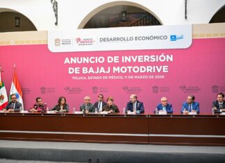 Anuncia Gobernadora Delfina Gómez inversión histórica de Bajaj en EdoMéx; 145 mdd con producción de hasta 500 mil motocicletas