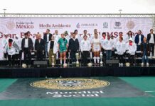Fútbol femenil Sub-21 llega a Texcoco como parte del ambiente mundialista 2026: La Gobernadora Delfina Gómez asiste a la final de torneo