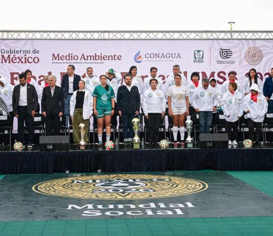 Fútbol femenil Sub-21 llega a Texcoco como parte del ambiente mundialista 2026: La Gobernadora Delfina Gómez asiste a la final de torneo