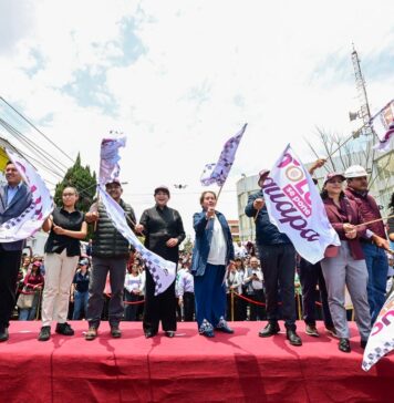 Acompaña Gobernadora Delfina Gómez a inicio de obra con tren de pavimentación “Diablo Dragón” en Toluca