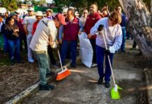 Encabeza la Gobernadora Delfina Gómez jornada “Limpiemos nuestro EDOMÉX” en Periférico Norte