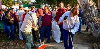 Encabeza la Gobernadora Delfina Gómez jornada “Limpiemos nuestro EDOMÉX” en Periférico Norte
