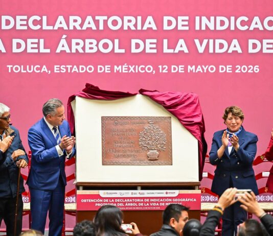 Gobernadora Delfina Gómez celebra Obtención de la Declaratoria de Indicación Geográfica Protegida del “Árbol de la Vida” de Metepec