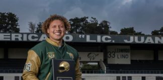 Reconocen a jugador de Potros Salvajes de la UAEMéx Diego Díaz Galindo, con el Casco de Oro 2025