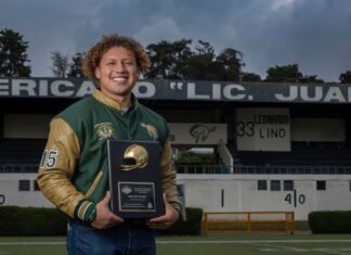 Reconocen a jugador de Potros Salvajes de la UAEMéx Diego Díaz Galindo, con el Casco de Oro 2025