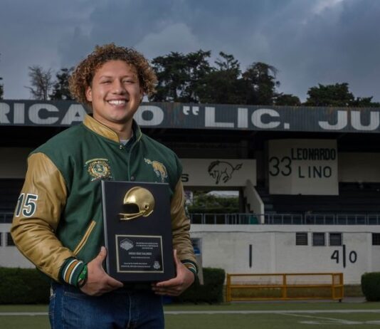 Reconocen a jugador de Potros Salvajes de la UAEMéx Diego Díaz Galindo, con el Casco de Oro 2025