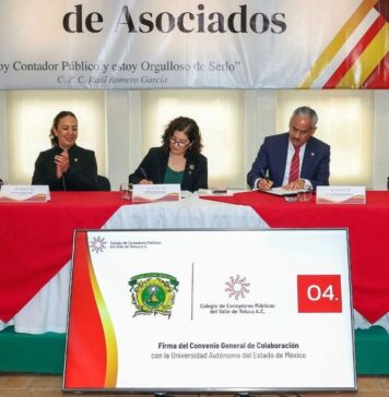 Firman Convenio General de Colaboración UAEMéx y el Colegio de Contadores Públicos del Valle de Toluca