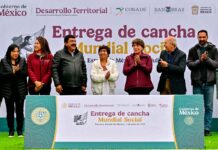 Continúa la entrega de canchas de fútbol del Mundial Social 2026 en el Estado de México