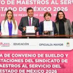 FIRMAN EL AUMENTO SALARIAL Y DE PRESTACIONES SINDICATO DE MAESTROS Y GOBIERNO MEXIQUENSE