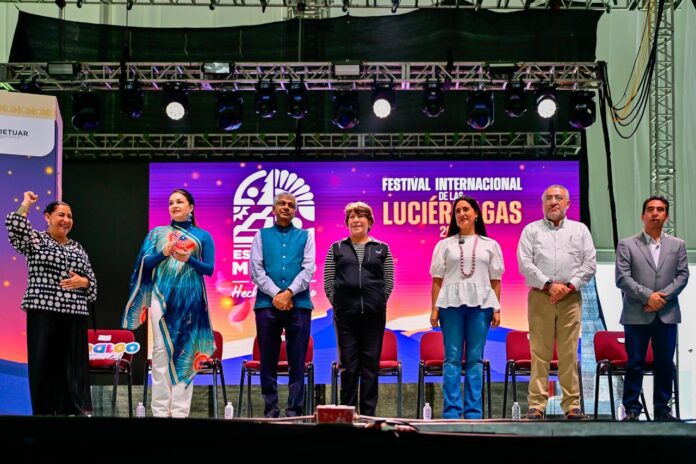 Inauguró la Sexta Edicición del Festival Internacional de las Luciérnagas, la Gobernadora Delfina Gómez.