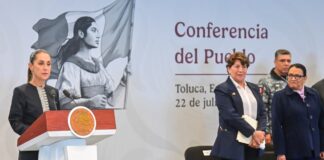 Destaca la Gobernadora Delfina Gómez coordinación con la Presidenta Claudia Sheinbaum para la transformación del Estado de México