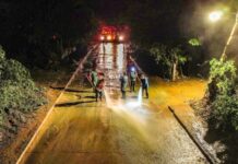 El Gobierno del EdoMéx concluye limpieza de la carretera y realiza jornada de salud en Temascaltepec, tras afectaciones por lluvias del domingo