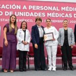 Entrega la Gobernadora 310 promociones y basificaciones a personal médico, paramédico y administrativo del ISSEMYM