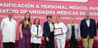 Entrega la Gobernadora 310 promociones y basificaciones a personal médico, paramédico y administrativo del ISSEMYM