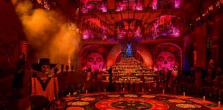 Inaugura Gobernadora Delfina Gómez Ofrenda Monumental de Día de Muertos en Palacio de Gobierno